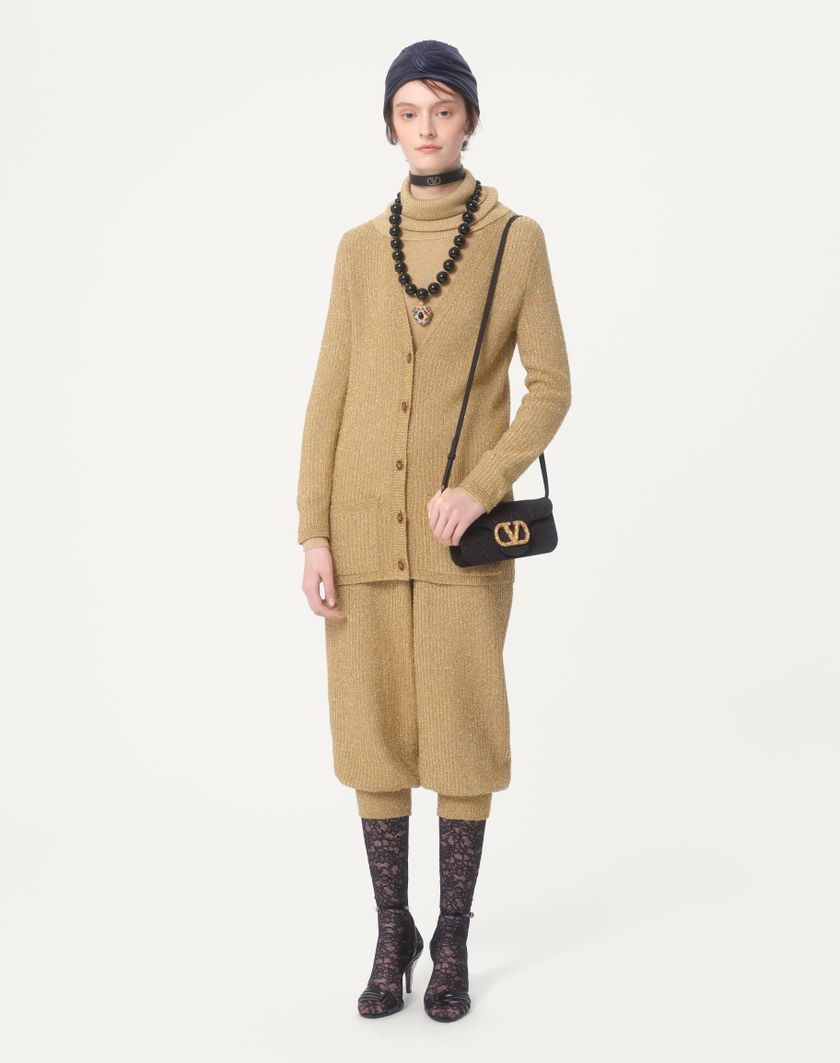 Valentino Handbags Maglia In Lurex per Donna in Rosa | Valentino IT Qualità Garantita