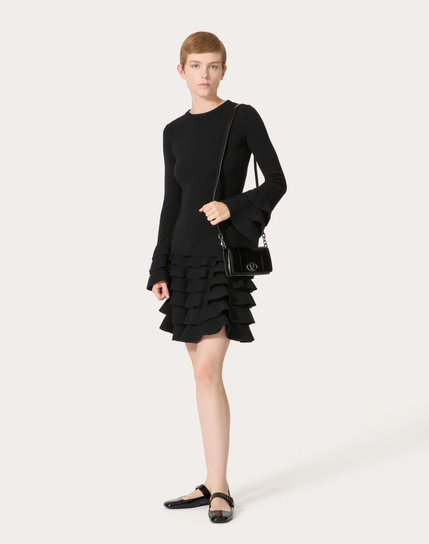 Valentino Handbags Maglia In Viscosa E Lana per Donna in Nero | Valentino IT Novità