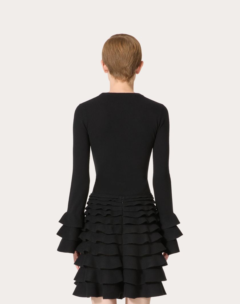Valentino Handbags Maglia In Viscosa E Lana per Donna in Nero | Valentino IT Novità