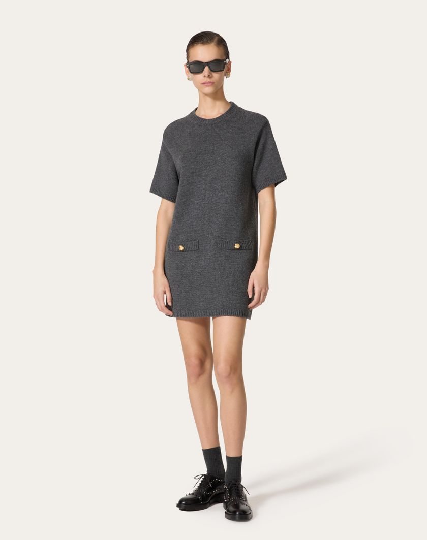 Valentino Handbags Maglia In Lana per Donna in Grigio Scuro | Valentino IT Economico