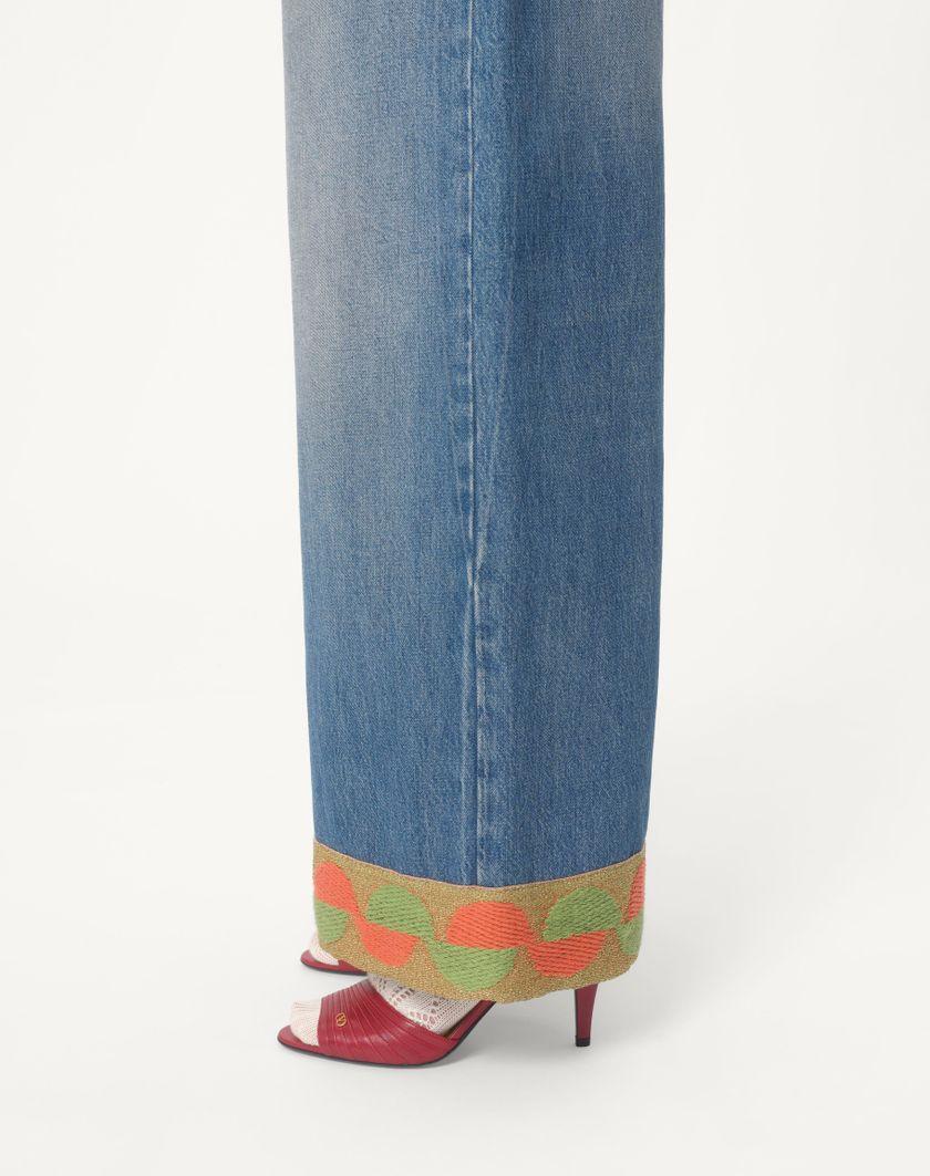 Valentino Handbags Pantaloni In Denim per Donna in Denim | Valentino IT Vendite Flash