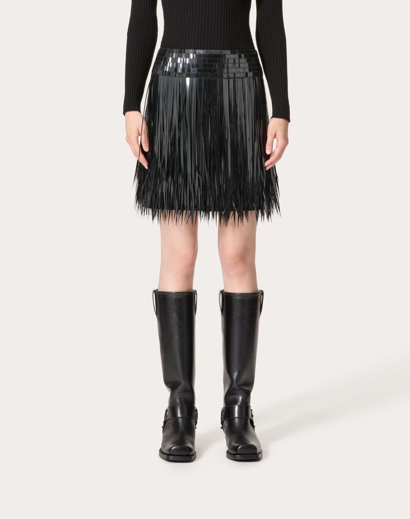 Valentino Handbags Gonna In Organza Ricamata per Donna in Nero | Valentino IT Cyber Monday