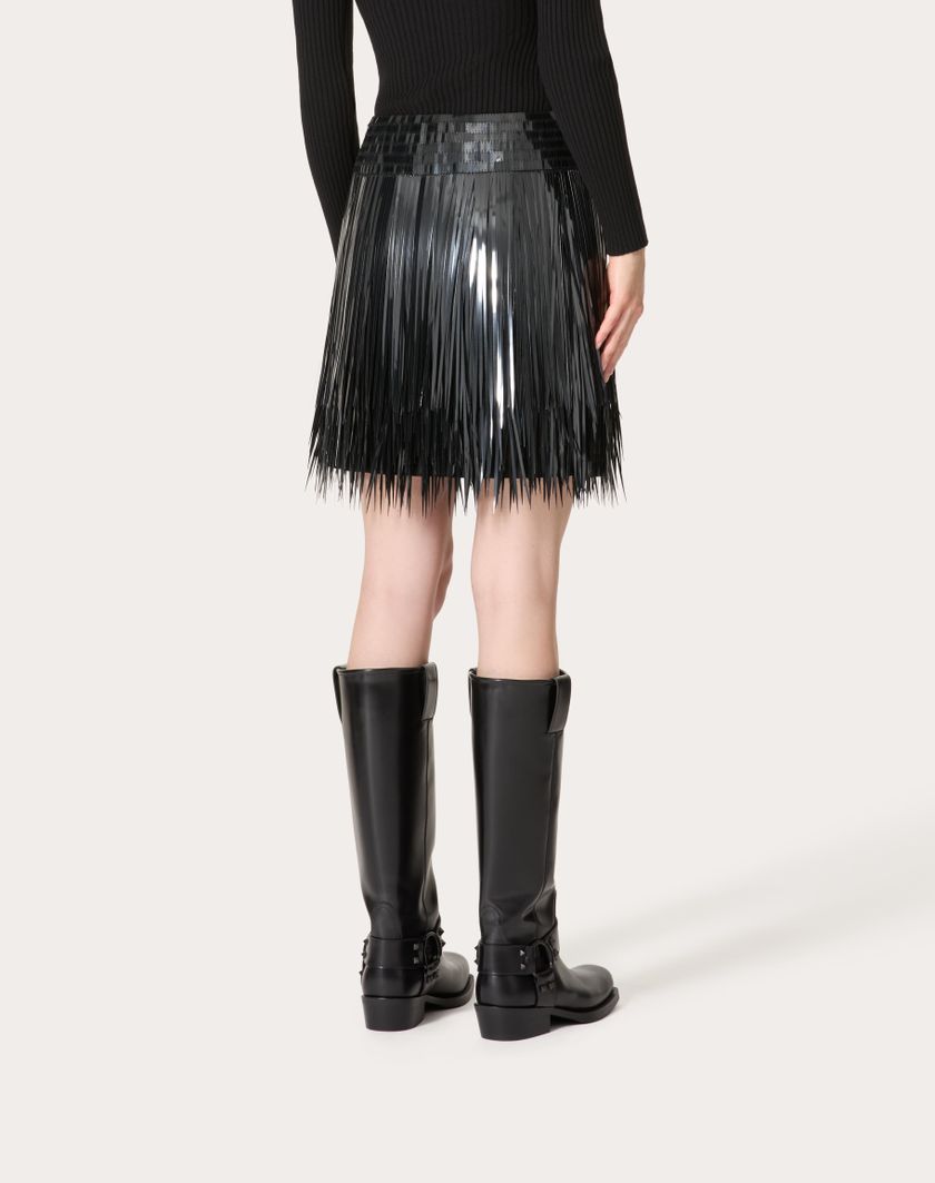 Valentino Handbags Gonna In Organza Ricamata per Donna in Nero | Valentino IT Cyber Monday