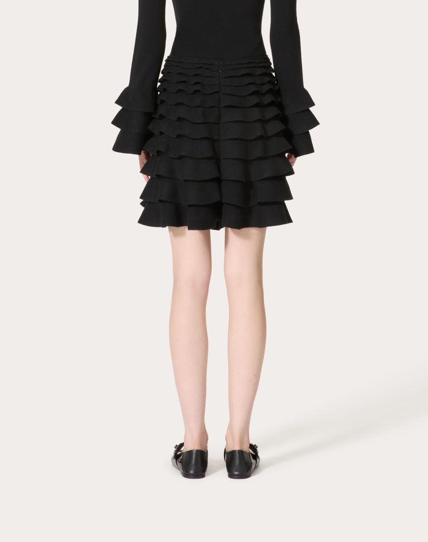 Valentino Handbags Gonna Corta In per Donna in Nero | Valentino IT Offerta natalizia