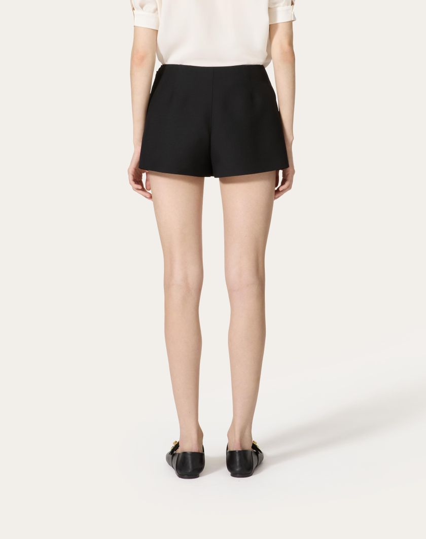 Valentino Handbags Skort In Crepe Couture per Donna in Navy | Valentino IT Offerte esclusive