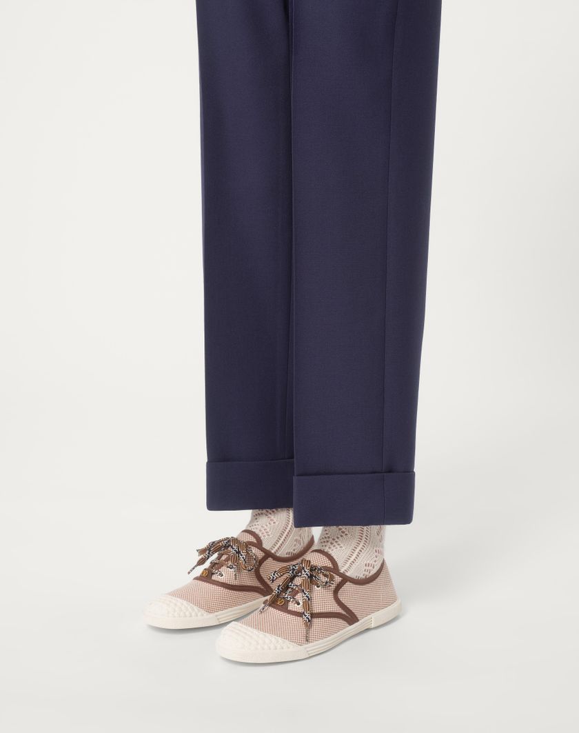 Valentino Handbags Sneaker Bay By Bay In Canvas per Donna in Tabacco | Valentino IT Ritorno libero