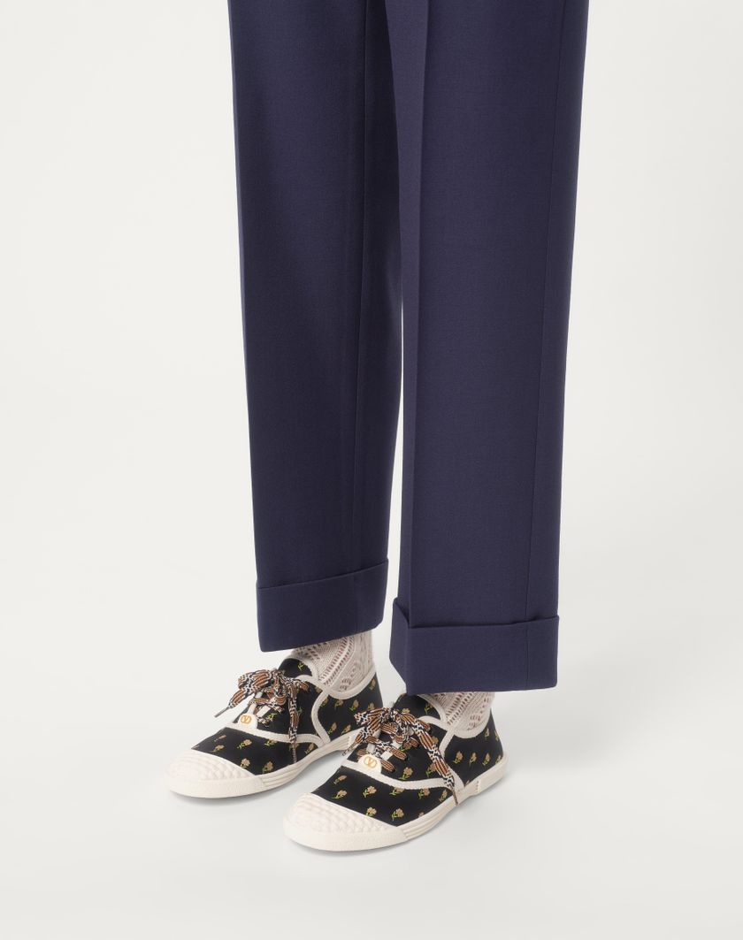 Valentino Handbags Sneaker Bay By Bay In Tessuto Papier Floral per Donna in Multicolor | Valentino IT Rilascio limitato