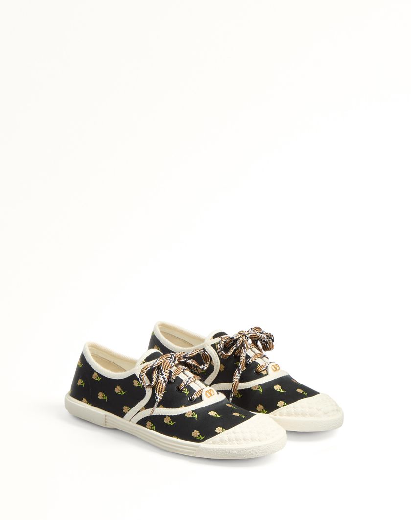 Valentino Handbags Sneaker Bay By Bay In Tessuto Papier Floral per Donna in Multicolor | Valentino IT Rilascio limitato