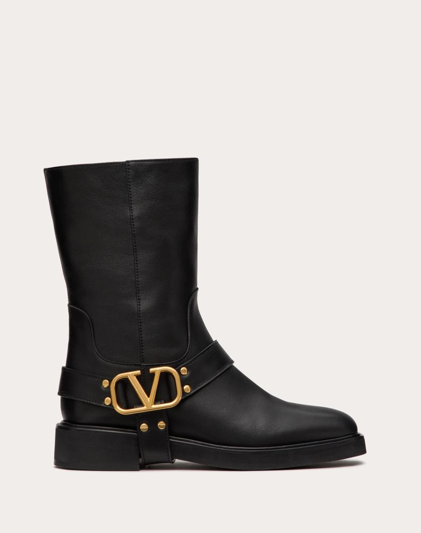 Valentino Handbags Stivaletto Vlogo Signature In Vitello 30mm per Donna in Nero | Valentino IT Promozione temporanea