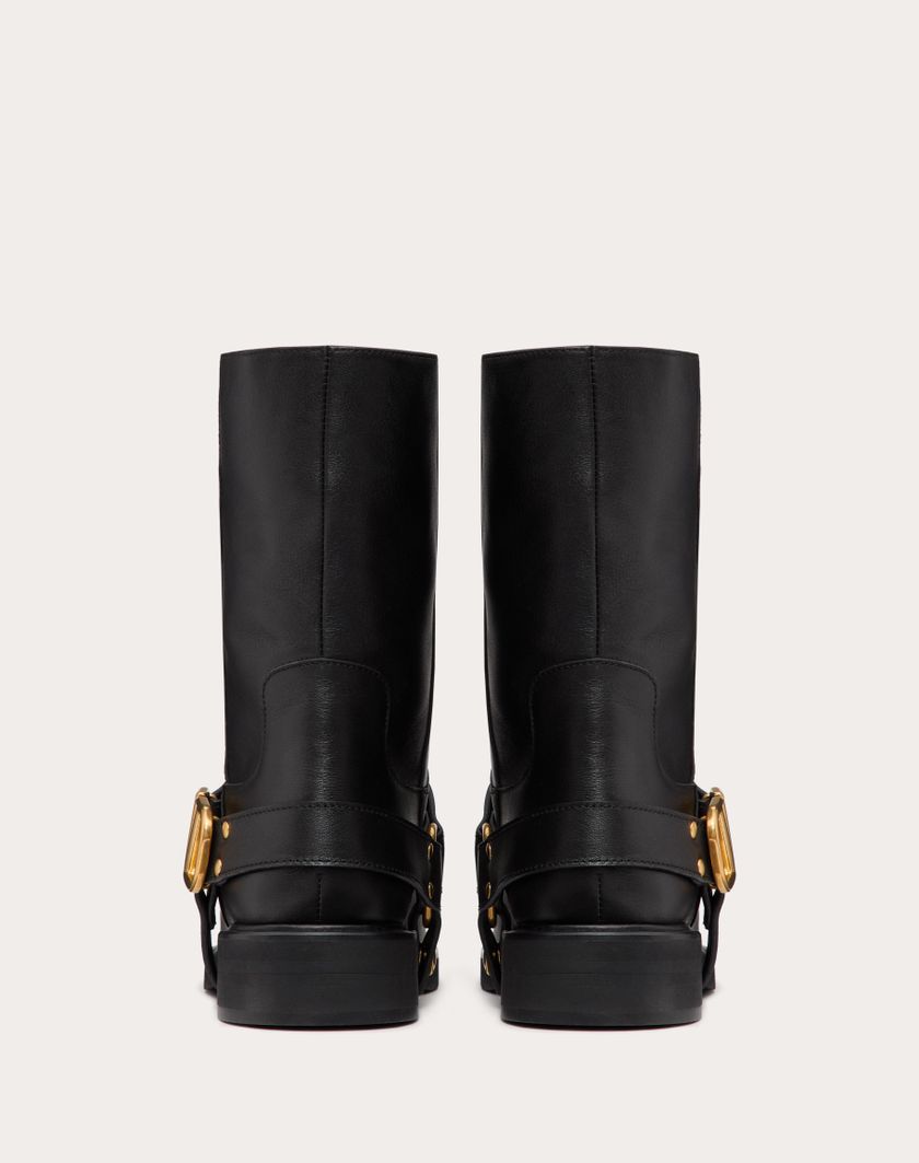 Valentino Handbags Stivaletto Vlogo Signature In Vitello 30mm per Donna in Nero | Valentino IT Promozione temporanea