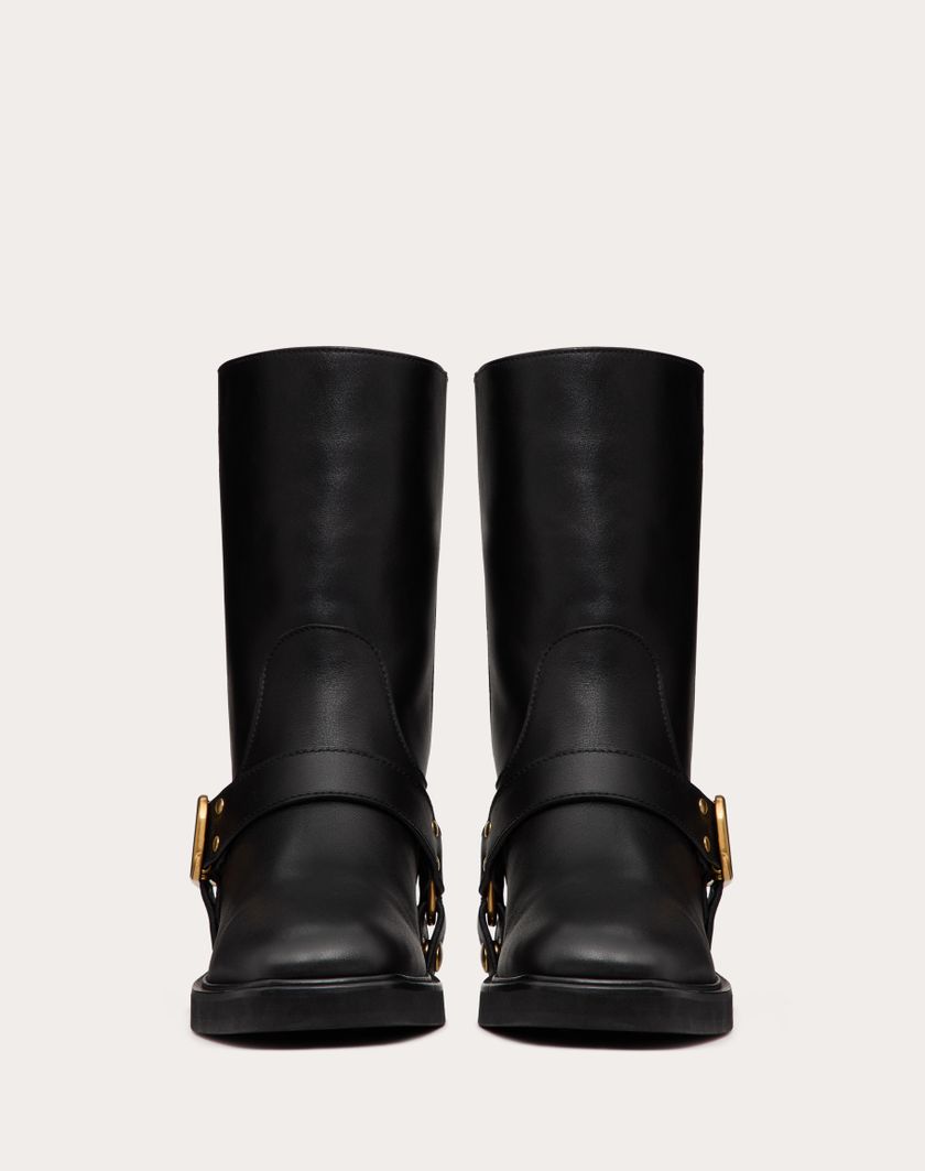 Valentino Handbags Stivaletto Vlogo Signature In Vitello 30mm per Donna in Nero | Valentino IT Promozione temporanea