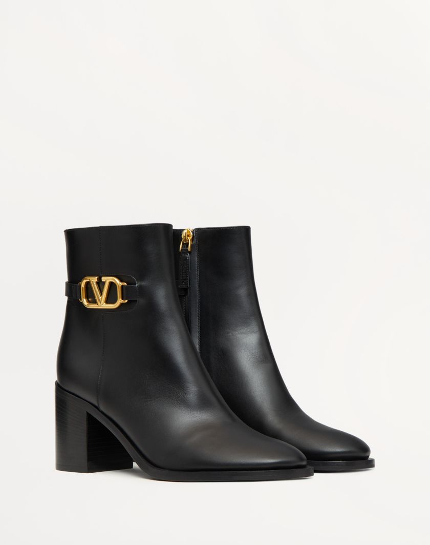 Valentino Handbags Stivaletto Vlogo Signature In Vitello 75mm per Donna in Nero | Valentino IT Fino al 60% di sconto