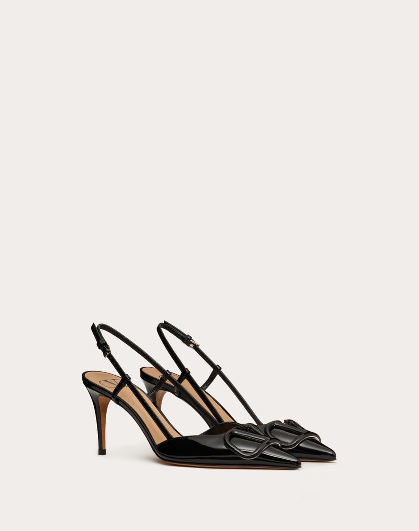 Valentino Handbags Décolleté Slingback Vlogo Signature In Vernice 80mm per Donna in Marrone | Valentino IT Sostegno trimestrale