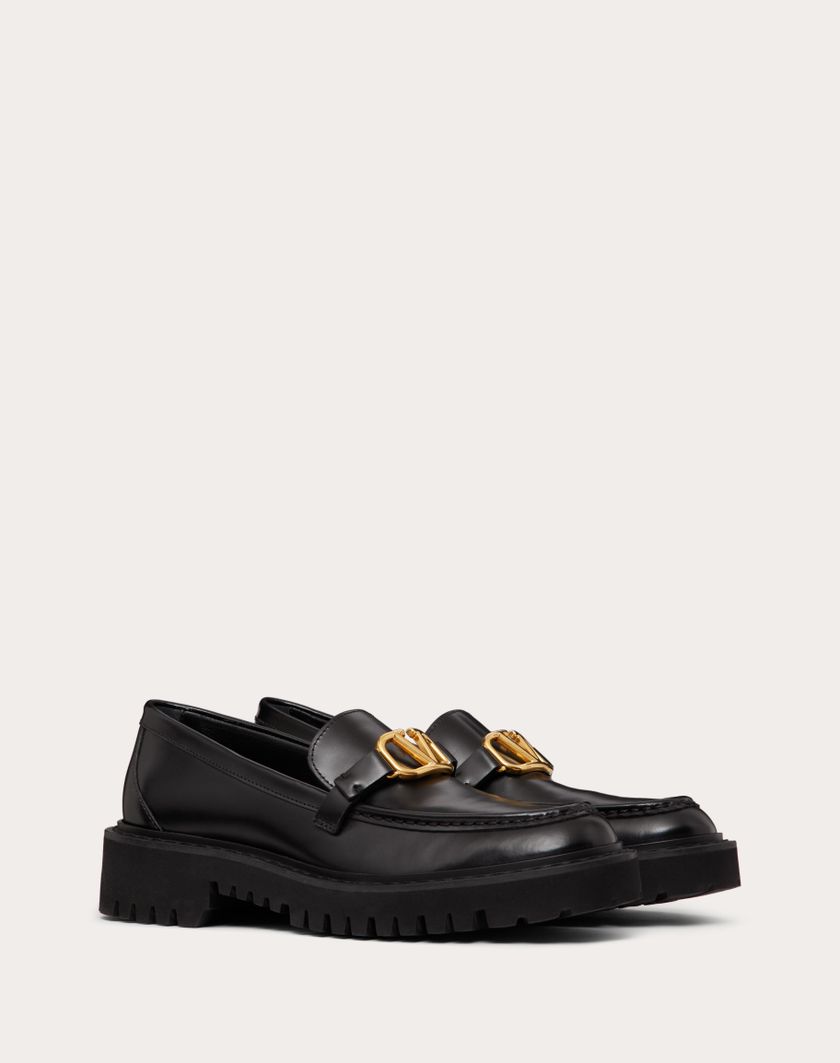 Valentino Handbags Mocassino Vlogo Signature In Vitello per Donna in Nero | Valentino IT Black Friday Prezzi