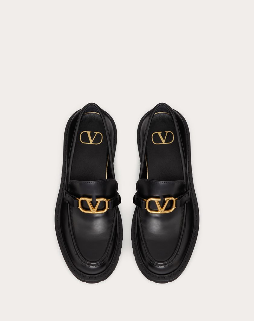 Valentino Handbags Mocassino Vlogo Signature In Vitello per Donna in Nero | Valentino IT Black Friday Prezzi