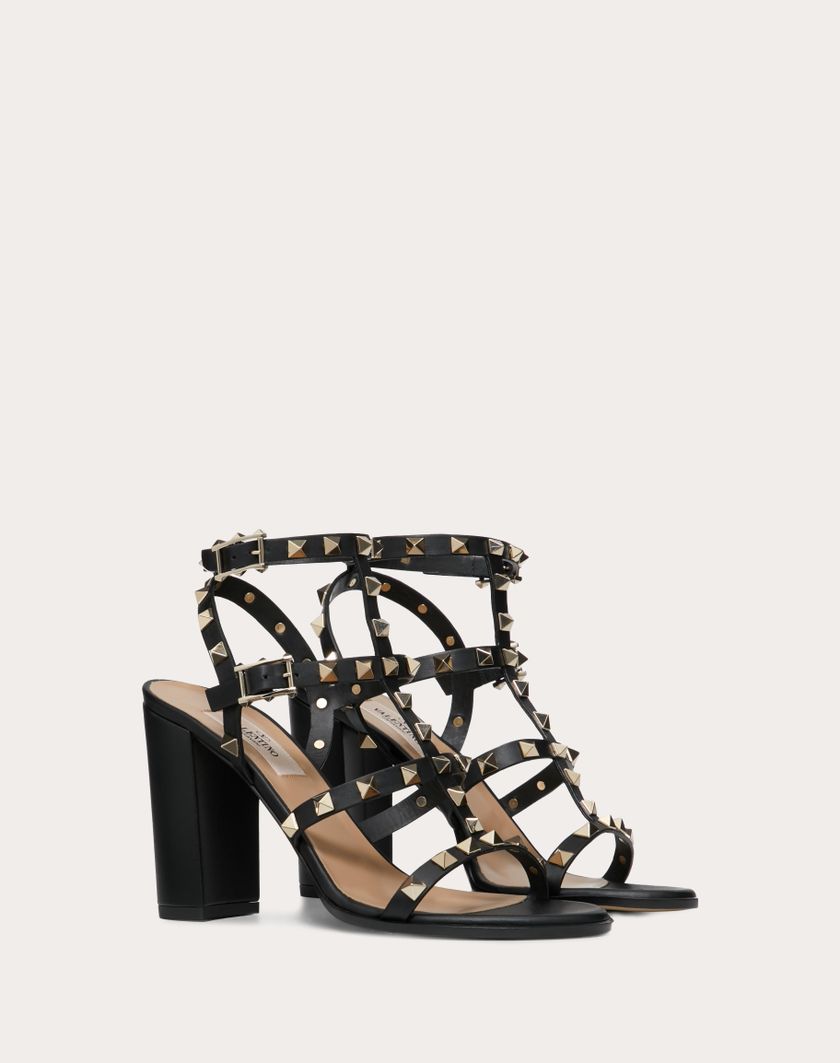 Valentino Handbags Sandalo Rockstud Con Cinturini 90mm per Donna in Nero | Valentino IT Spedizione Gratuita