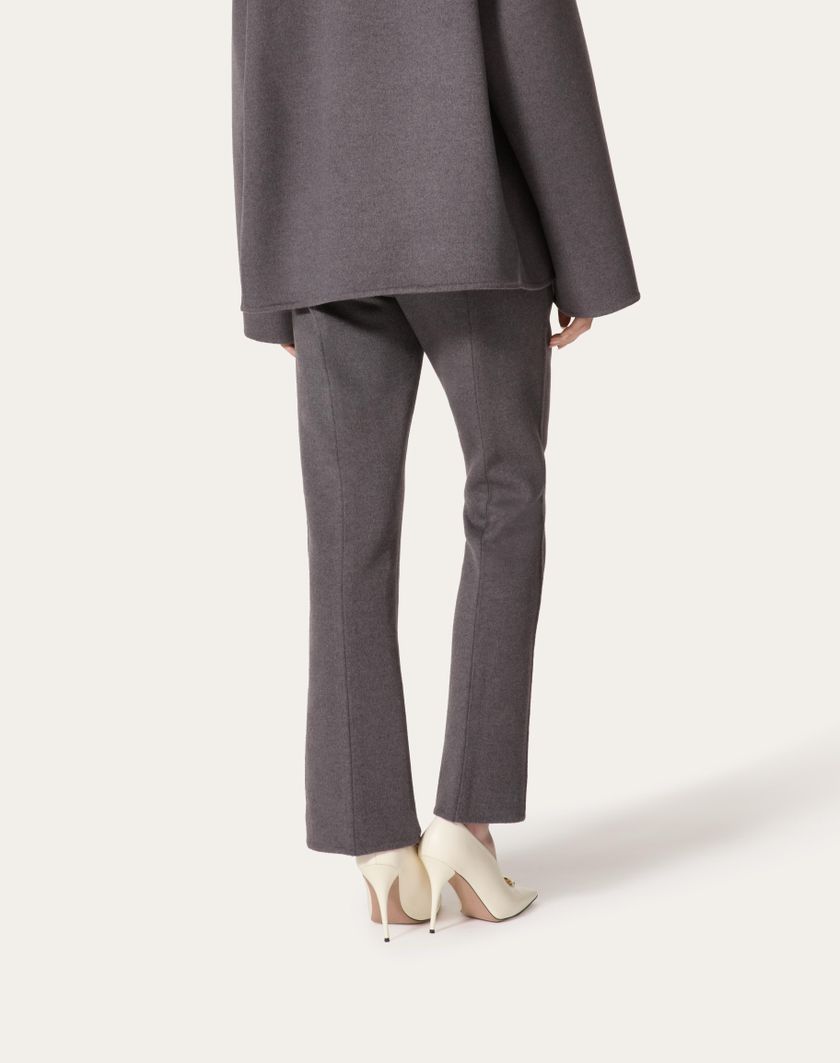 Valentino Handbags Pantaloni In Compact Drap per Donna in Grigio Scuro | Valentino IT Vendite Flash