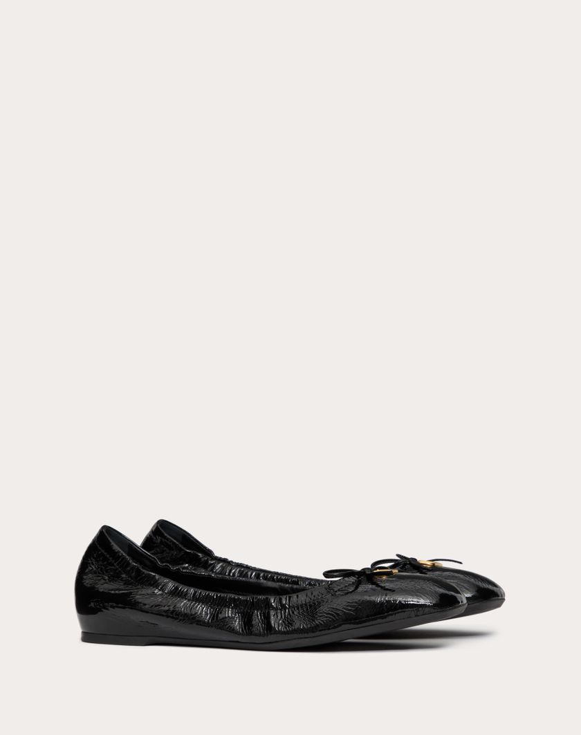 Valentino Handbags Ballerina Vlogo Signature In Vernice per Donna in Nero | Valentino IT Offerta settimanale