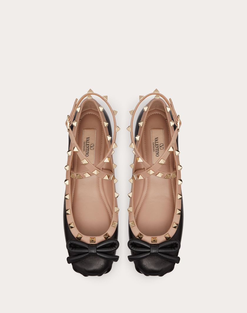 Valentino Handbags Ballerina Rockstud In Nappa per Donna in Nero | Valentino IT Ultimi tre giorni