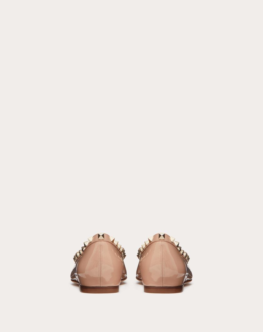 Valentino Handbags Ballerina Rockstud In Vernice per Donna in Nero | Valentino IT Only for today