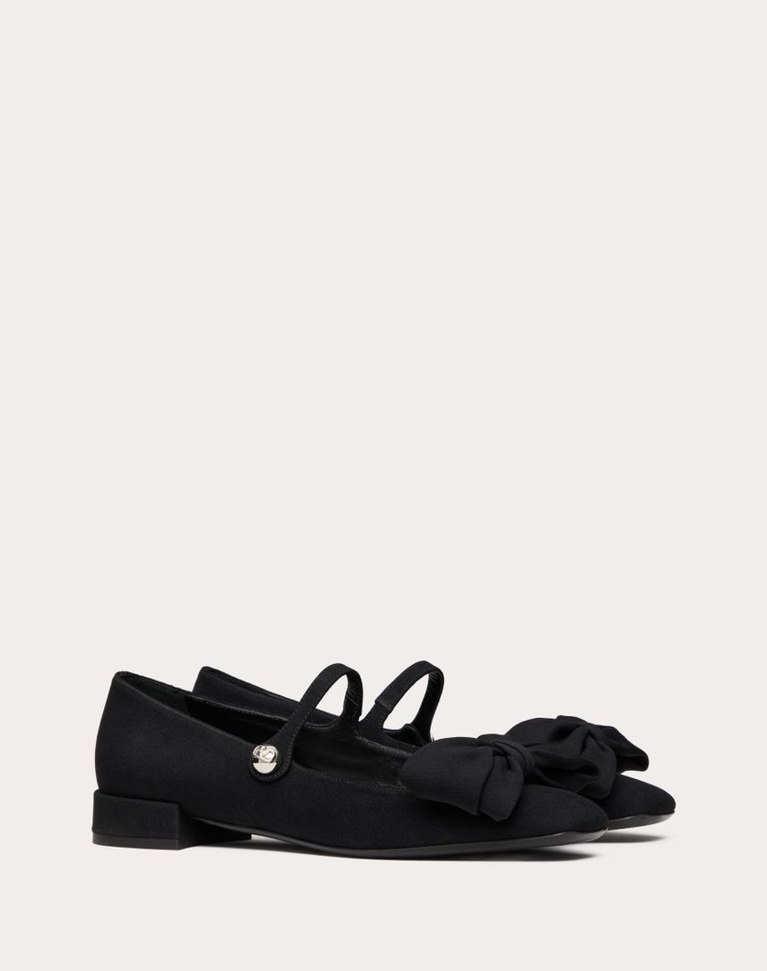 Valentino Handbags Ballerina Mary-jane Valentino Garavani Bowjane In Tessuto Crepe 20mm per Donna in Nero | Valentino IT Enormi sconti