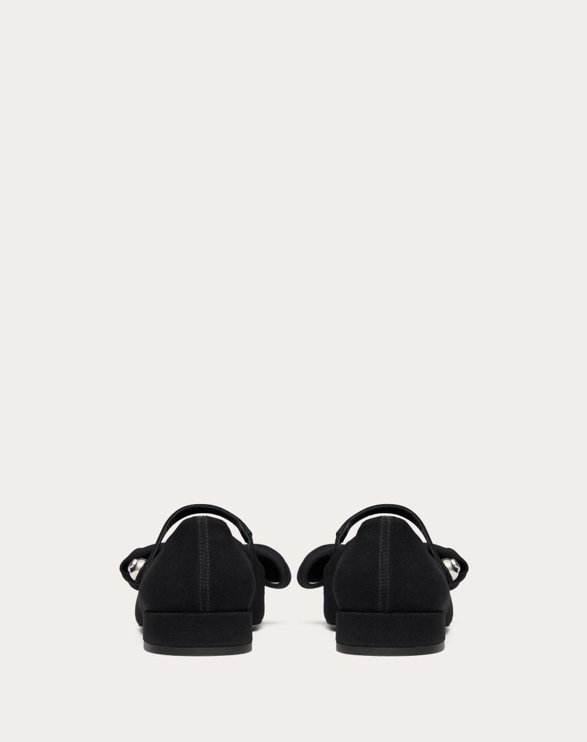 Valentino Handbags Ballerina Mary-jane Valentino Garavani Bowjane In Tessuto Crepe 20mm per Donna in Nero | Valentino IT Enormi sconti