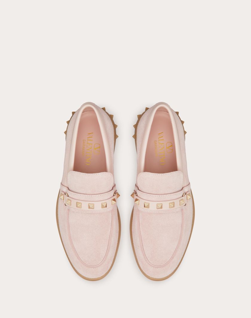 Valentino Handbags Mocassino Leisure Flows In Crosta per Donna in Rose Quartz | Valentino IT Esporta salva