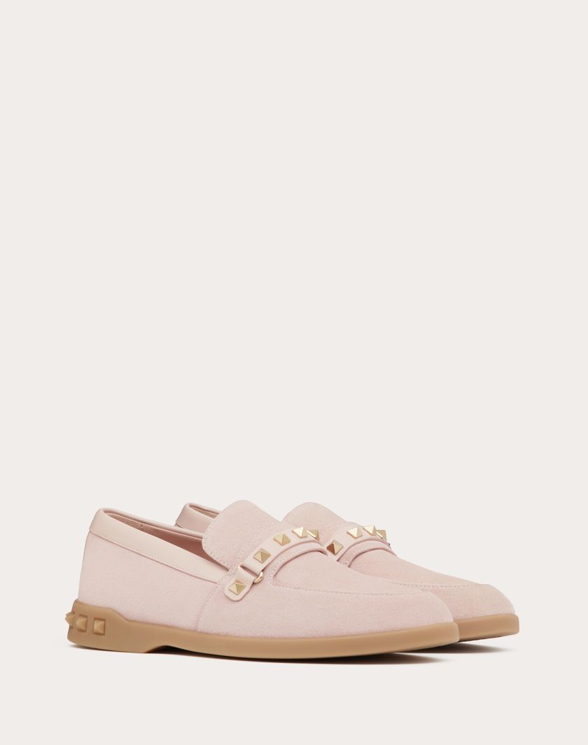 Valentino Handbags Mocassino Leisure Flows In Crosta per Donna in Cappuccino | Valentino IT Black Friday Prezzi