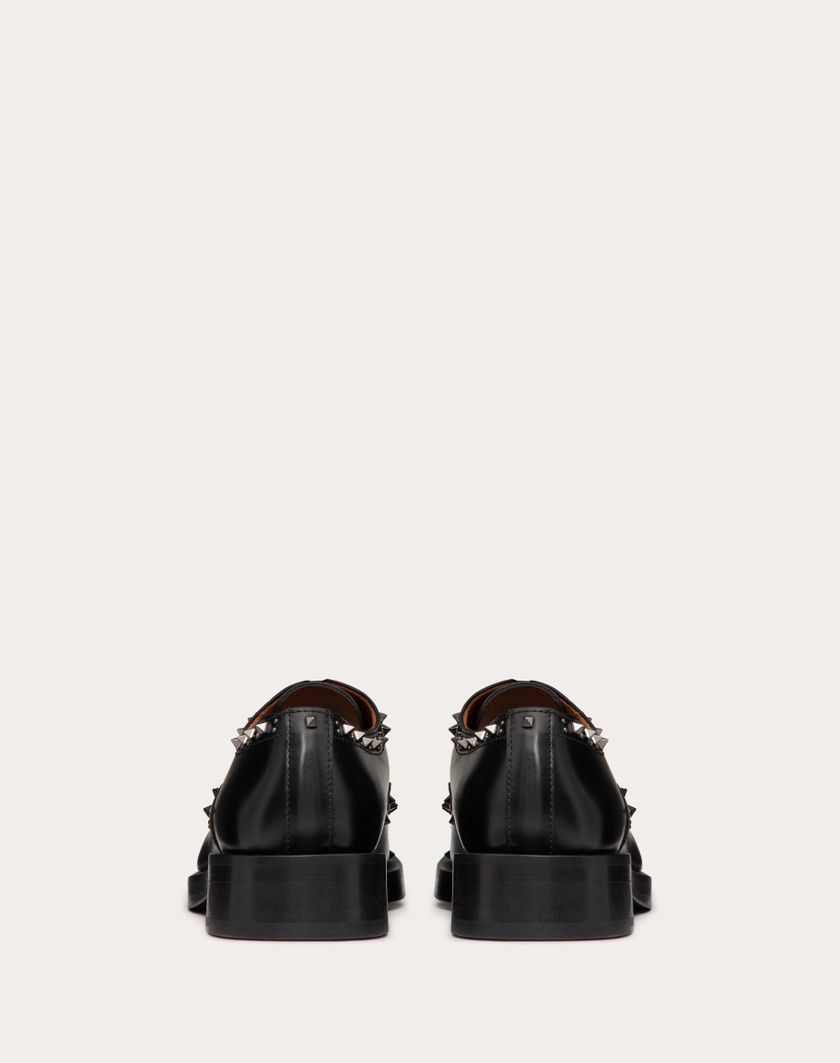 Valentino Handbags Scarpa Stringata Oxford Valentino Garavani Gentleglam In Vitello per Donna in Nero | Valentino IT In vendita