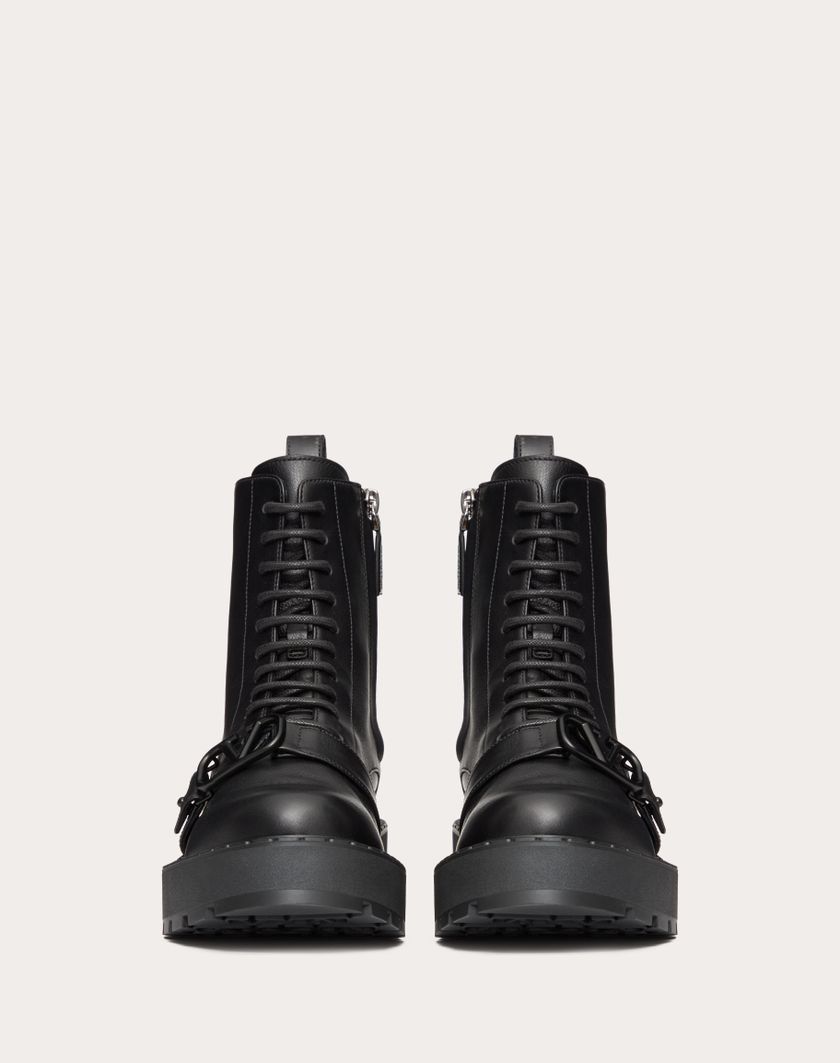 Valentino Handbags Combat Boot Vlogo Signature In Vitello 45mm per Donna in Nero | Valentino IT 50% di sconto per tempo limitato