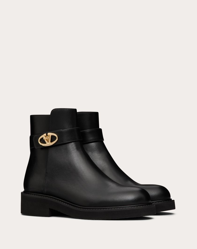 Valentino Handbags Stivaletto Vlogo Locker In Vitello 40mm per Donna in Nero | Valentino IT 2025