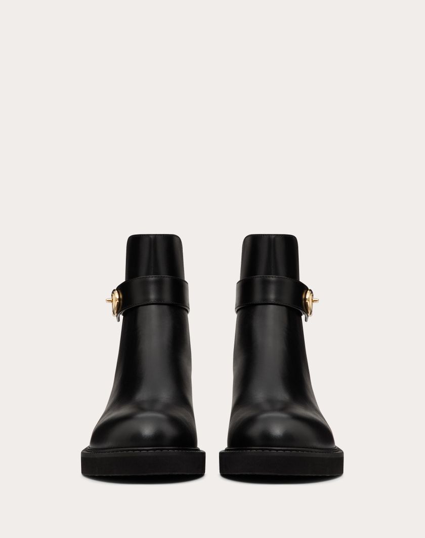 Valentino Handbags Stivaletto Vlogo Locker In Vitello 40mm per Donna in Nero | Valentino IT 2025