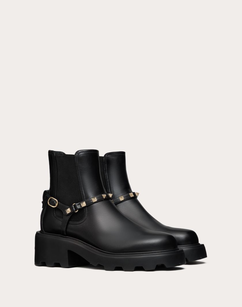 Valentino Handbags Beatle Rockstud In Vitello 55mm per Donna in Nero | Valentino IT Nuovo