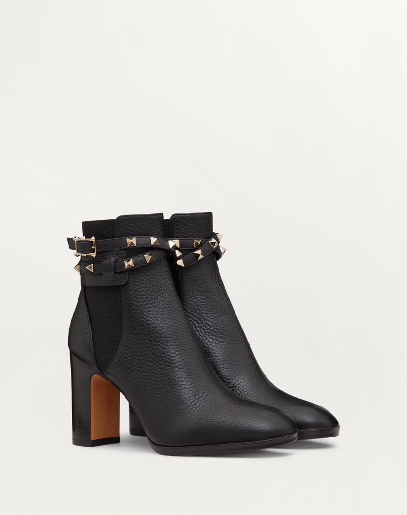Valentino Handbags Stivaletto Rockstud In Vitello Granato 90mm per Donna in Nero | Valentino IT Spedizione Gratuita