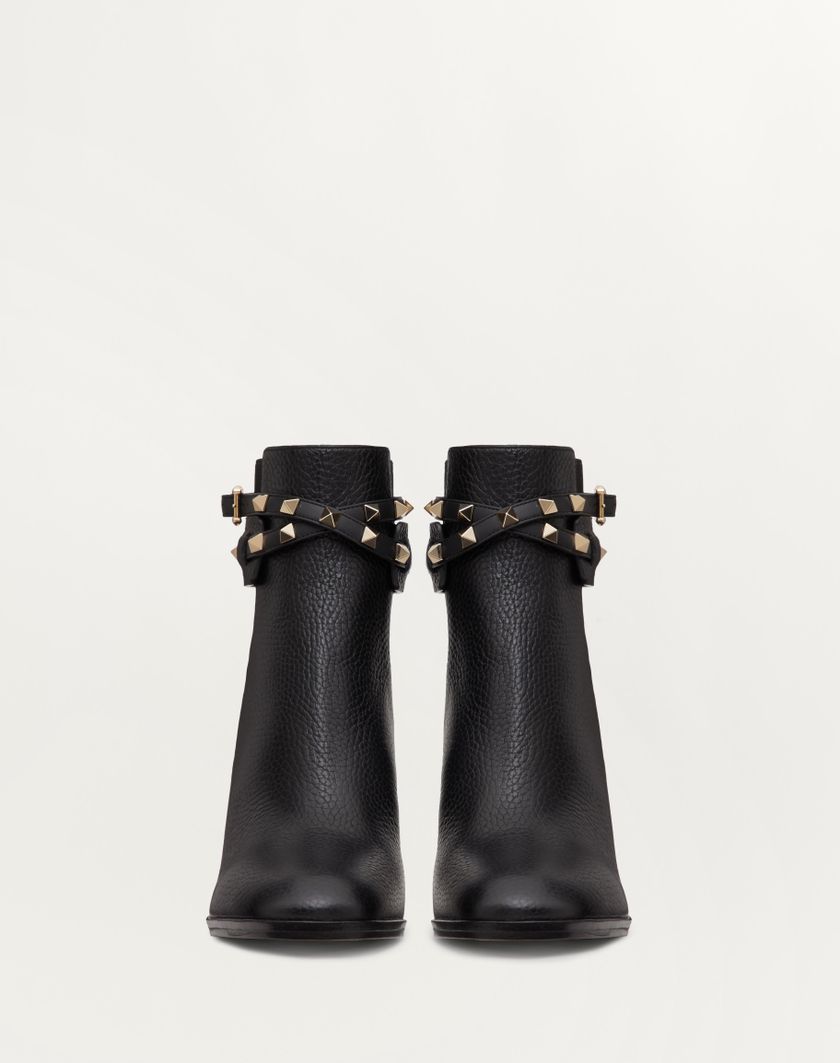 Valentino Handbags Stivaletto Rockstud In Vitello Granato 90mm per Donna in Nero | Valentino IT Spedizione Gratuita