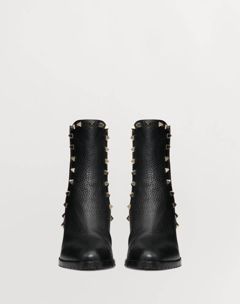 Valentino Handbags Stivaletto Rockstud In Vitello Granato 80mm per Donna in Nero | Valentino IT Pezzi Unici