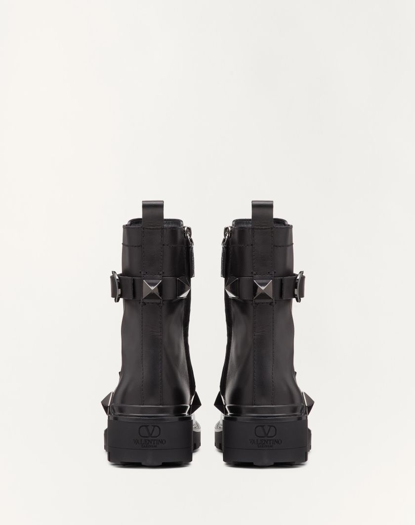 Valentino Handbags Combat Boot Roman Stud In Vitello E Borchie In Tono 40mm per Donna in Nero | Valentino IT Qualità Garantita