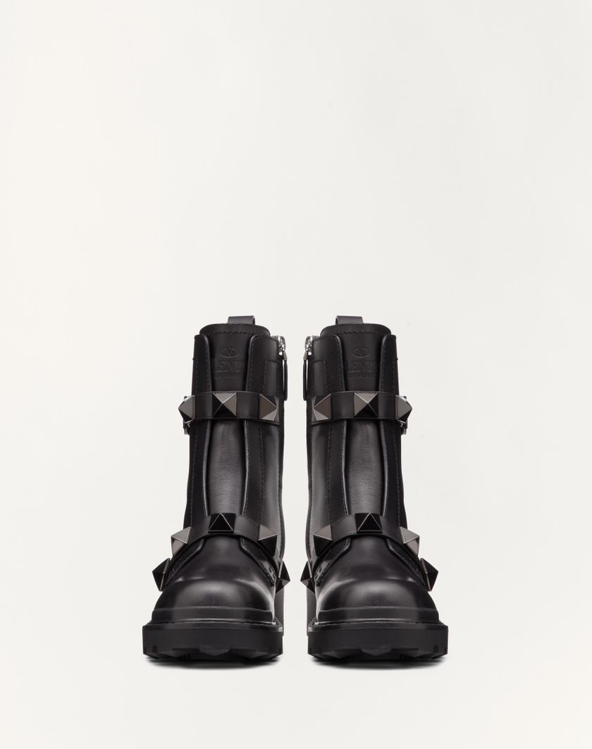 Valentino Handbags Combat Boot Roman Stud In Vitello E Borchie In Tono 40mm per Donna in Nero | Valentino IT Qualità Garantita