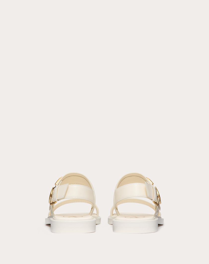 Valentino Handbags Sandalo Vlogo Signature In Vitello per Donna in Nero | Valentino IT Saldi