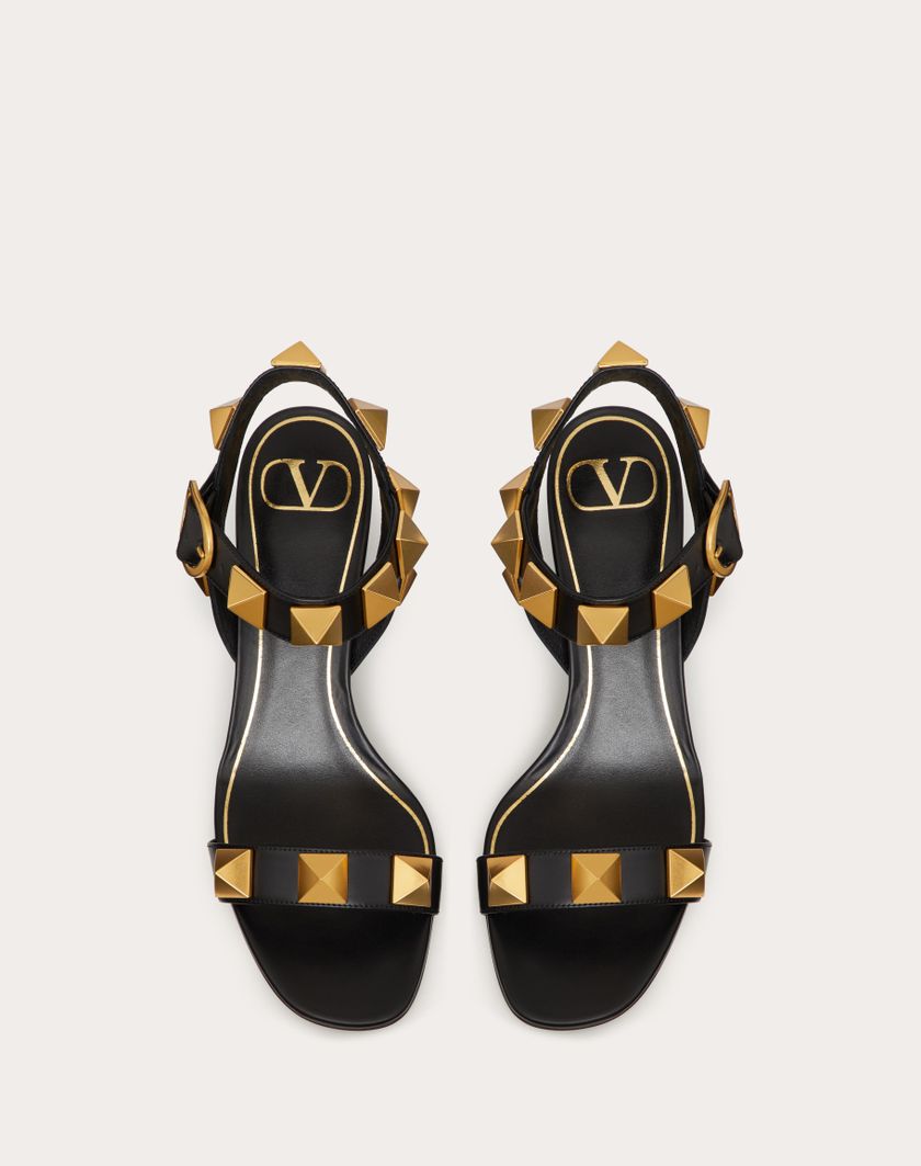 Valentino Handbags Sandalo Roman Stud In Vitello 60mm per Donna in Nero | Valentino IT Vendita Economica