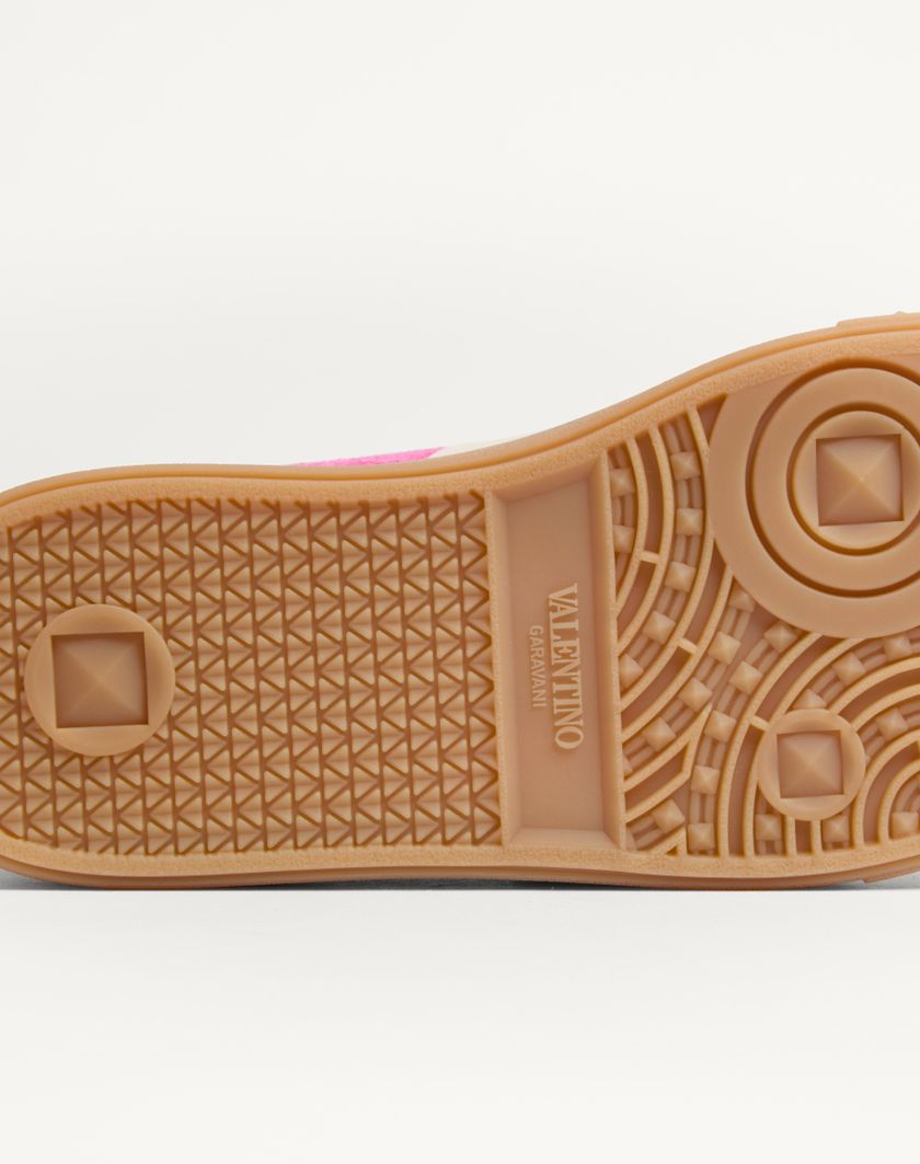 Valentino Handbags Sneaker Upvillage In Crosta per Donna in Cyclamin Pink/hot Pink/glace | Valentino IT Nuova