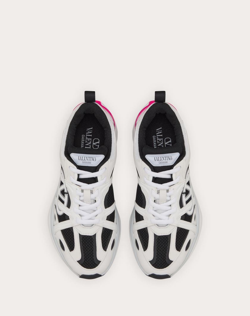 Valentino Handbags Sneaker Vlogo Easyjog In Vitello E Tessuto per Donna in Multicolor | Valentino IT Negozio online di fabbrica