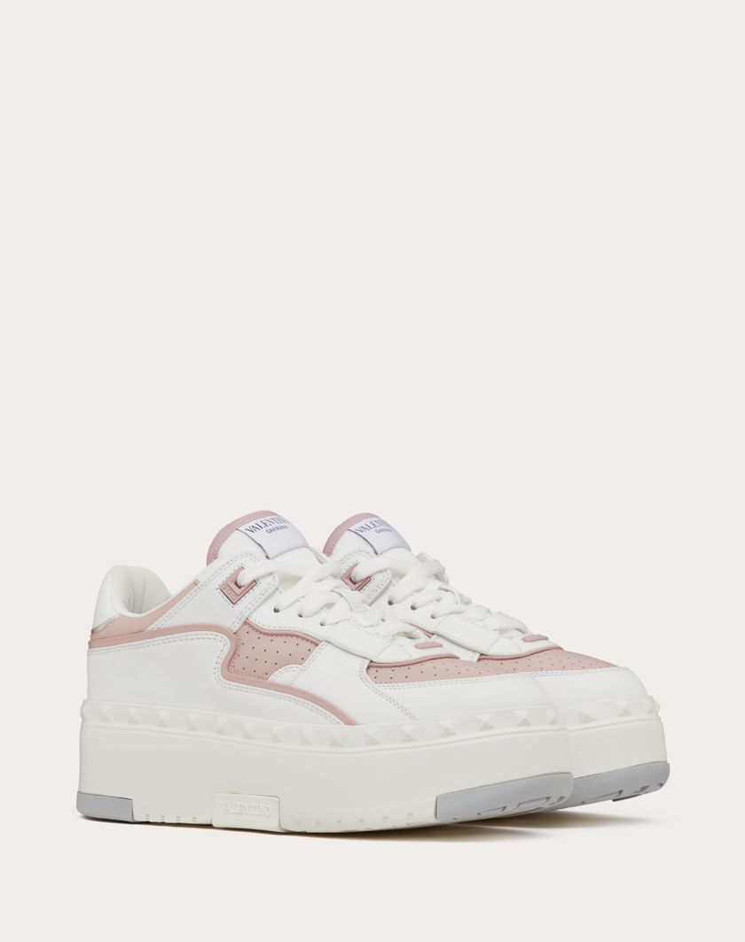 Valentino Handbags Sneaker Freedots Xl In Vitello per Donna in Bianco/rose/silver | Valentino IT Flash Sale