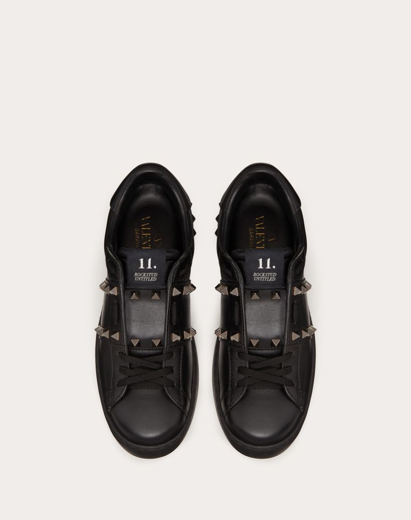 Valentino Handbags Sneaker Rockstud Untitled Noir In Vitello per Donna in Nero | Valentino IT Cyber Monday
