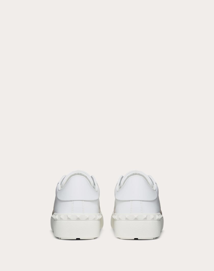 Valentino Handbags Sneaker Open Con Banda Metallizzata per Donna in Bianco/platino | Valentino IT Offerta Pasqua