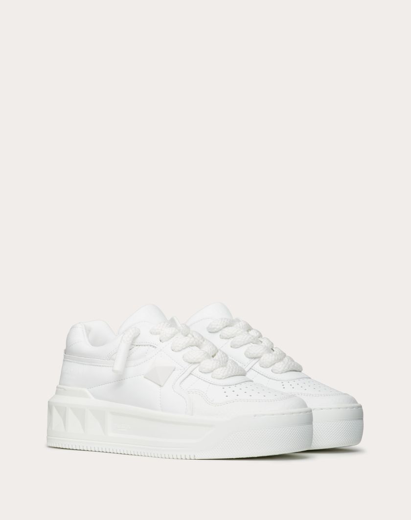 Valentino Handbags Sneaker One Stud Xl In Nappa per Donna in Bianco | Valentino IT Offerta San Valentino