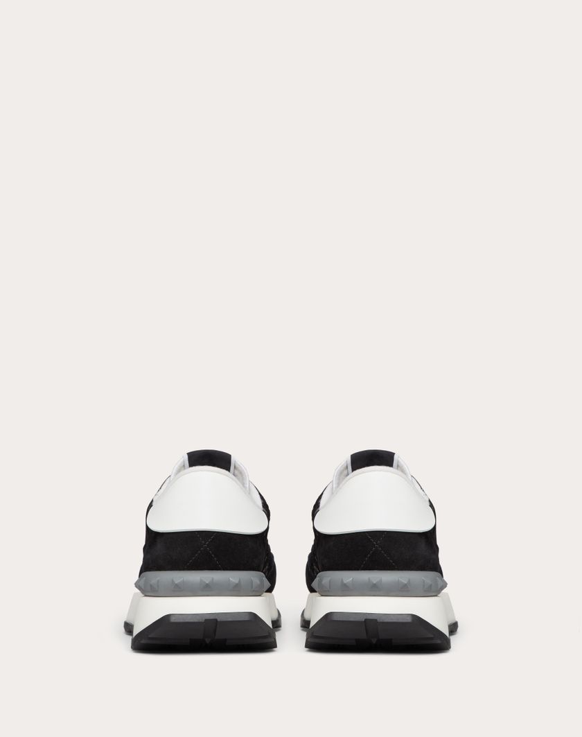 Valentino Handbags Sneaker Lacerunner In Pizzo E Mesh per Donna in Nero/pastel Grey/stone | Valentino IT Smaltimento dello stoccaggio