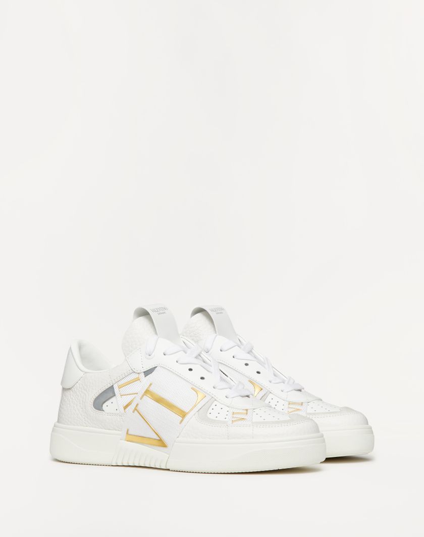 Valentino Handbags Sneaker Vl7n In Vitello E Nastri per Donna in Bianco/antique Brass | Valentino IT Latest fashion