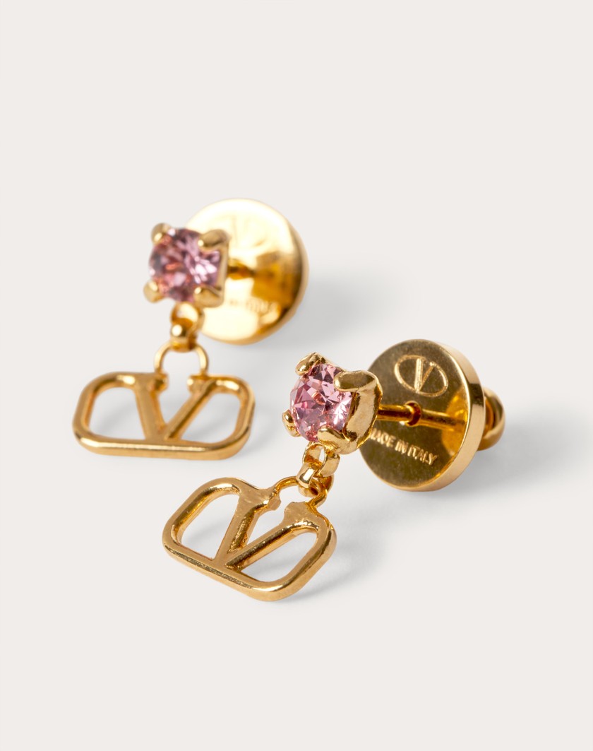 Valentino Handbags Orecchini Vlogo Signature per Donna in Oro/rosa | Valentino IT Ultimi tre giorni