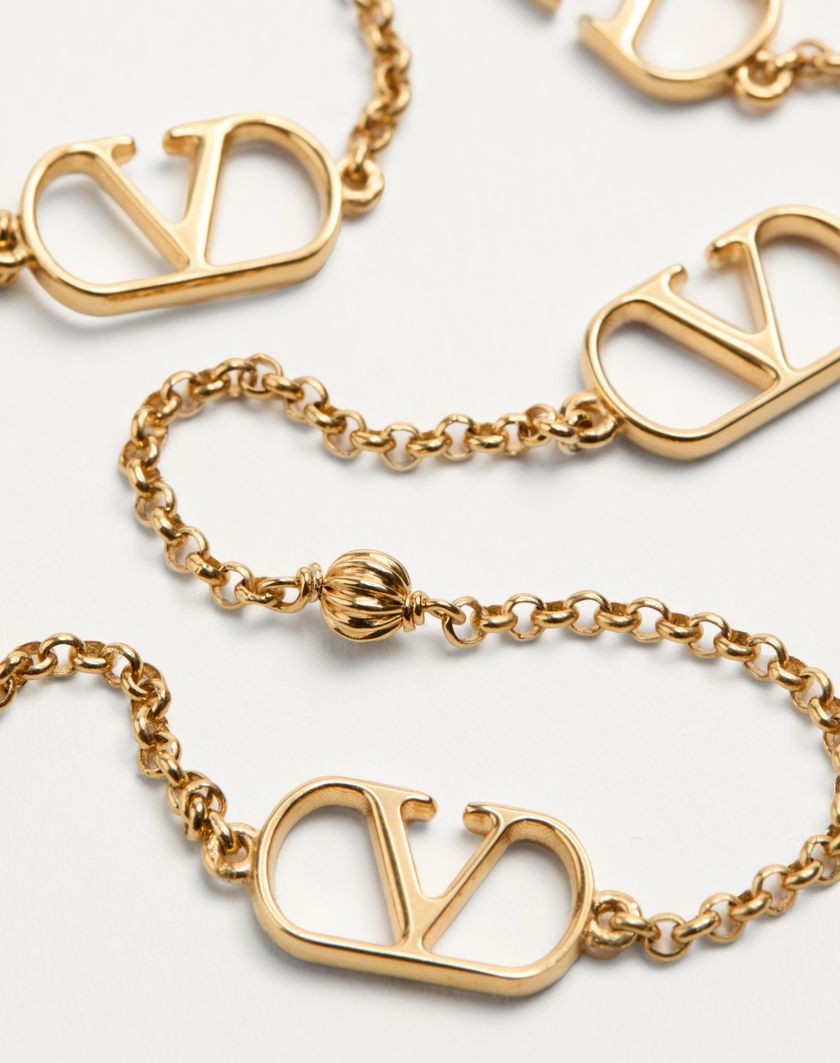 Valentino Handbags Collana Vlogo Signature In Metallo per Donna in Oro | Valentino IT Only for today